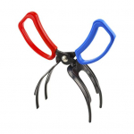 Kalap&uuml;&uuml;gitangid haarats Metallist kalakontrolliklambriga ergonoomilise k&auml;epidemega 3-hambalise k&uuml;&uuml;nise disainiga kaasaskantav kalakontrolliklamber A