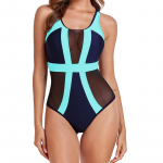 Seksikas &uuml;hes t&uuml;kis ujumistrikoo naiste v&otilde;rgust ujumisriided pits U-kaelusega bikiinid S