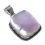 Natural Dendrite Opal Gemstone 925 Sterling Silver Gift Pendant 1.85 c6z33