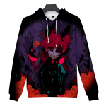 Meeste naiste fliisist kapuutsiga Hazbin Hotel tr&uuml;kitud kevad-s&uuml;gis Pullover dressipluus Moodne kapuuts vabaaja hip-hop uued meeste dressid T&auml;navar&otilde;ivad XS hall