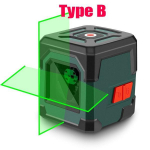 Uus t&auml;iendus, &uuml;lit&auml;pne kaherealine lasertasandi isetasanduv punase ja rohelise kiire laserjoone laskur LV1 (koos akuga) LV1