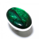 Natural Green Labradorite Gemstone 925 Sterling Silver Ring Size 6.5 y4t23