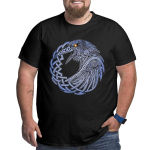 Suures suuruses S-6XL kaalule 50&ndash;135 kg Moodne meeste T-s&auml;rk Crow Muster Print Summer Crew Kaelusega l&uuml;hikeste varrukatega pullover Luksuslik naiste T-s&auml;rgid Suurem&otilde;&otilde;tmelised r&otilde;ivad S must