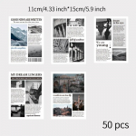 50 tk Vintage INS materjalist paber Planner DIY Kirjatarbed Taustapaber Dekoratiivne Scrapbooking Junk Journal Supplies