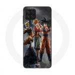 Coque Maniacase pour Samsung Galaxy A22 4G Sangoku naruto Luffy one piece Dragon Ball z 3D Anime manga