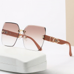 Raamita trimmiga gradiendiga p&auml;ikeseprillid Tik Tok Fashion Ladies UV p&auml;ikeseprillid sama trendiga