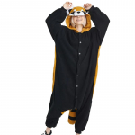 Pesukaru Onesie &uuml;hes t&uuml;kis pidžaama Halloweeni kost&uuml;&uuml;m j&otilde;uludeks Kigurumi kogu keha kost&uuml;&uuml;m S pruun/must