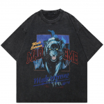 T&auml;navar&otilde;ivad Tiger Graphic Unisex T-s&auml;rk Puuvillane Pestud Must Ts&auml;rk Unisex Tops T-s&auml;rk Suvine l&uuml;hikeste varrukatega T-s&auml;rk S must