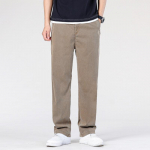 Suve teksad meeste klassikalised &otilde;hukesed l&uuml;otsellkangast sirged vabaaja p&uuml;ksid pehmed teksap&uuml;ksid kohv sinine hall XXXXL