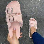Uued kingad Naistele Mugavad sandaalid Naistele Slip-on Kiilsandaalid Sport Rannajalatsid Suvemood Denim vabaaja sandaalid 35 must