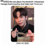 ATEEZ 8. minialbum The World EP.1 Movement Fan Sign S&uuml;ndmuse fotokaart EL WW MS Jongho - Everline B
