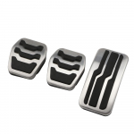 Roostevabast terasest auto pedaalide padjad pedaalide kate Ford Focus 2 3 4 MK2 MK3 MK4 RS ST 2005-2020 Kuga Escape 2009-2020 jaoks MT