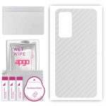 apgo Protective Skin Sticker for the back compatible with Xiaomi 12X, Wrap Film, Foil, Vinyl - Pattern Transparent Carbon