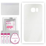apgo Protective Skin Sticker for the back compatible with Samsung Galaxy S6 Edge SM-G925F, Wrap Film, Foil, Vinyl - Pattern Matte Transparent