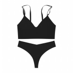 TERMEZY naiste &otilde;mblusteta rinnahoidjakomplekt Seksikas madala v&ouml;&ouml;kohaga stringid traadita rinnahoidja Bralette pesu rinnahoidja Ice Silk naiste aluspesu komplekt S