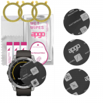 3x apgo MATTE Hybrid protective glass compatible with Garmin epix 2, flexible nano glass, great replacement for tempered glass, scratch-resistant, ful