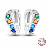 100 % 925 h&otilde;bedast k&otilde;rvar&otilde;ngad mesilase lille liblikas U-kujuline sinine tsirkoon ehted s&auml;delevad k&otilde;rvar&otilde;ngad pulmadeks valge