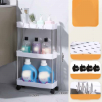 Mobiilne hoiuriiul Vahevahe riiul K&ouml;&ouml;k hoiuriiul Vannitoa hoiurest K&uuml;lmkapi k&uuml;lg&otilde;mblusviimistlemisrest 35*13*60cm valge