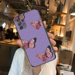 Ilus liblikas mustriga telefoni&uuml;mbrise korpus Samsung Galaxy A70 A50 A51 A71 A52 A40 A30 A31 A90 A20E 5G a20s Black Shell Art jaoks Galaxy A51