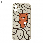 Telefoni tagakaas Tolmukindel P&otilde;rutuskindel Karu Pehme Joonisfilm Joonmuster Pardi K&uuml;ljega Telefoni Silikoonist Kaitsekate for iPhone 12 Pro Max 1