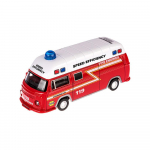 1/50 Kvaliteetsest sulamist tagasit&otilde;mmatava tulet&otilde;rjeauto mudel, heli ja valguse simulatsiooniga p&auml;&auml;stes&otilde;iduki m&auml;nguasi, kiirabi m&auml;nguasi 1/40-Size:13.5*5*4cm