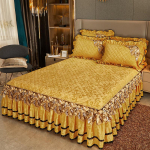 Paks soe voodikate voodil luksuslik seelikstiilis voodipesukomplekt queen-suuruses voodikate tikandiga puuvillane voodipesukate 200x220cm 1pc