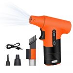 Elektriline &otilde;hupuhastaja 130000 RPM mini turboventilaator, puhumine ja imemine, kaheotstarbeline tolmueemaldus, joakuiv oranž