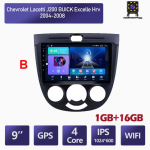 Androidi autoraadio Chevrolet Lacetti J200 2004-2008 auto multimeediumipleierile GPS-navigatsioonipeakomplekt WIFI 1+16GB 1+16GB,black