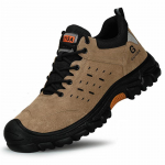 T&ouml;&ouml;jalatsid terasnina ja s&auml;demekindlate seemisnahast saabastega, purunemiskindlad turvajalatsid meestele, torkekindlad t&ouml;&ouml;jalatsid 37