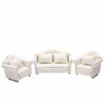 Minidiivanid Nukumajadiivan Miniatuurne m&ouml;&ouml;bel Valge sisekujundusega fotograafia rekvisiidid Diivani mudel minidiivanim&ouml;&ouml;bli jaoks Minim&ouml;&ouml;bel Minidiivani puidukomplekt 3Pcs