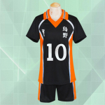 Anime Haikyuu Cosplay kost&uuml;&uuml;m Karasuno keskkooli v&otilde;rkpalliklubi Hinata Shyouyou Kageyama spordir&otilde;ivad kampsunid Halloweeni kingitused S