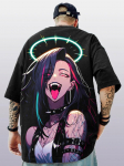 Suvemoe T-s&auml;rk Unisex Anime Character Japanese Street Cool Couple T-s&auml;rk M