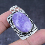 Lepidolite Stone Gemstone Handmade 925 Sterling Silver Gift Pendant 2.01 i9z11