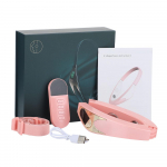 Elektriline V-kujuline n&auml;o t&otilde;stmise seade 6-režiimiline soojendusega naha noorendamine topeltl&otilde;uaga V n&auml;o vibratsioonimassaaži juhtmeta kaugjuhtimispult