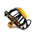 Mootorratta juhtraua veepudeli korpus alumiiniumsulamist joogitopsihoidja aluse kinnitus motorolleri mootorratta MTB jaoks must