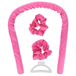 Lokkimisvahuga juukserull Kuumavaba juukserullid Peapael DIY Magamisjuuste lokirulli t&ouml;&ouml;riist Pink