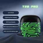 Juhtmeta k&otilde;rvaklapid Bluetoothi ​​stereom&uuml;rasummutus E-spordim&auml;ngude peakomplekt mikrofoniga iPhone'i Android-telefonidele 【T28 PRO】circuit grain