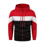 S&uuml;giskevadine meeste kapuuts, pingutuspael Colorblock lukuga, elastne mansett kapuutsiga lahtine kardigan S sinine