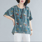 2023. aasta suvemood: Suures suuruses nahkhiire varrukatega topp naistele, avara istmega, salendav disain, vanust v&auml;hendav. FlatStyle One Size