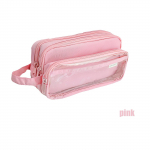 Astmeline t&uuml;&uuml;pi pliiatsikott, 3 sektsiooniga l&auml;bipaistev esik&uuml;lg, kreemikarva hoiukott kirjatarvete kooli jaoks