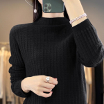 Naiste ka&scaron;miirist sviiter Qinghe ka&scaron;miir 30% ka&scaron;miir 70% vill s&uuml;gis-talvine ka&scaron;miir pullover pehme ja soe L beež