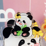 Armsad Panda vedruklambrid Kontori mitmeotstarbelised klambrid Multifilmi Panda plastikklambrid naiste kooli&otilde;pilastele m&otilde;eldud kirjatarvetele