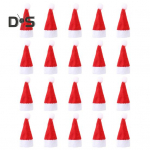 20 tk. J&otilde;ulukompvekim&uuml;ts S&otilde;rmek&uuml;ts pulgakommi kaunistusm&uuml;tsid Mini j&otilde;uluvana m&uuml;ts uusaasta peolaud &otilde;htus&ouml;&ouml;k kaunistus veinipudeli kaaned peod punane