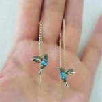 Mood pika ketiga Bird Drop pikad rippuvad k&otilde;rvar&otilde;ngad naistele Elegantne t&uuml;druku tuti ehe isikup&auml;ra kingitus Eh611