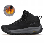 HUMTTO Soojad Villased matkasaapad Meeste Nahast Poolsaapad Libisemiskindlad Matkamatkad Meeste Spordijalatsid Talvised &Otilde;uesaapad Turvatossud 39 must