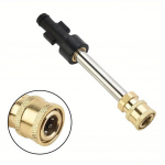 Survepesuri kiiradapter 1/4 auto aiapesuri muunduri adapter 3600 PSI kiirlahutusliitmik Karcheri jaoks must