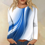 Naiste mood vabaaja pikkade varrukatega, &uuml;mara kaelusega pullover top pluus L valge