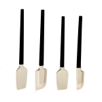 4tk Jaapani kaabits multifunktsionaalne moosispaatliga k&uuml;psetuskreemi silikoonkaabits pehme kummist kaabits leib must puidust k&auml;epidemega kaabits