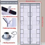 Konditsioneeri Uksekardin K&uuml;lmakindel Soojusisolatsioon S&auml;&auml;sevastane Magnetiline Tuba K&ouml;&ouml;k Esik Isekleepuv Uksekardin W33.46inch X H78.74inch hall