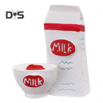 3D simuleeritud toidu k&uuml;lmkapimagnet vaik multifilm leib j&auml;&auml;tis koonus kohv piim puu k&uuml;lm k&uuml;lmkapi magnet kodukontori k&ouml;&ouml;gi kaunistus G